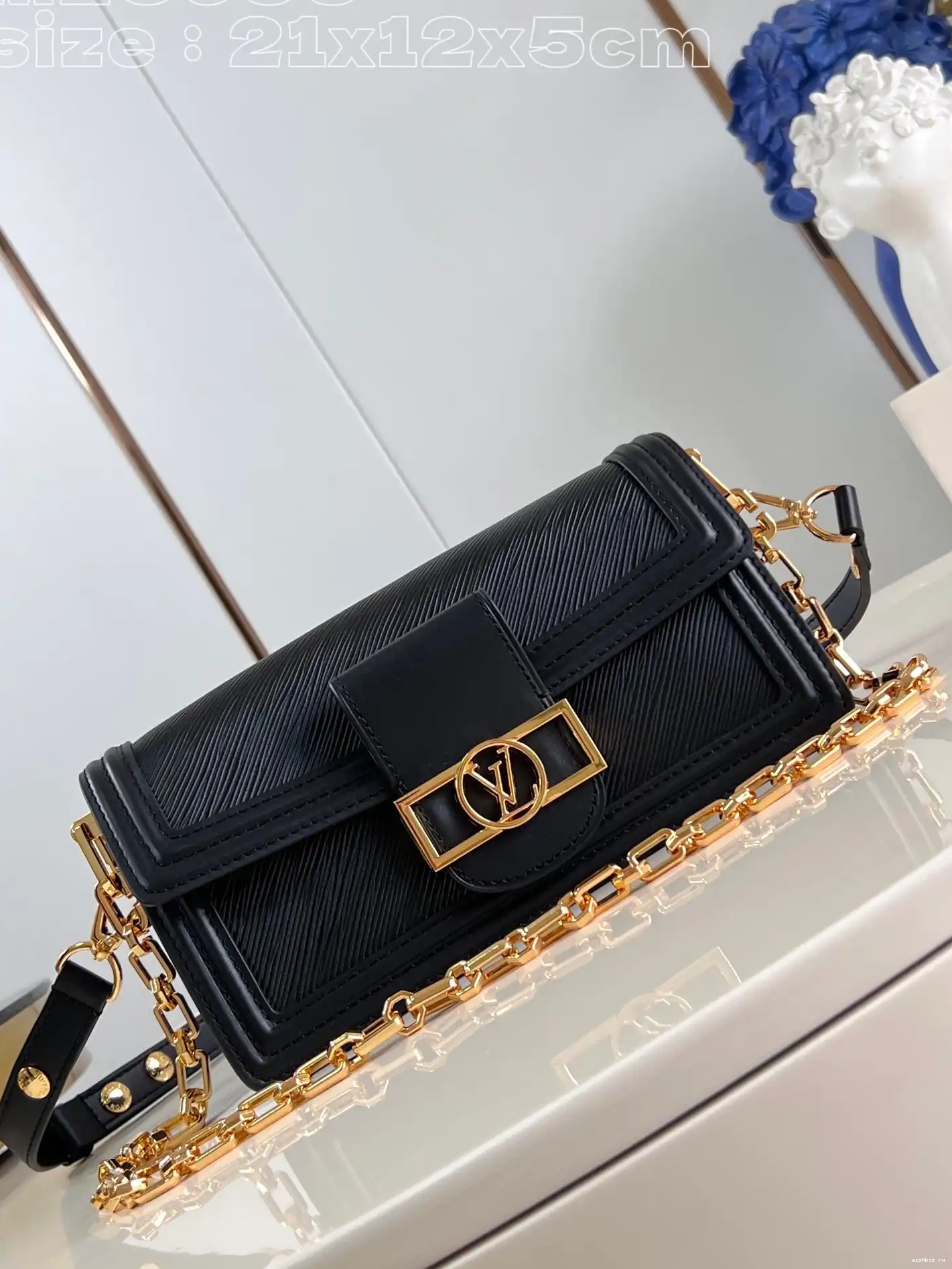 WIS West-21*12*5CM VUITTON East LOUIS DAUPHINE 0423